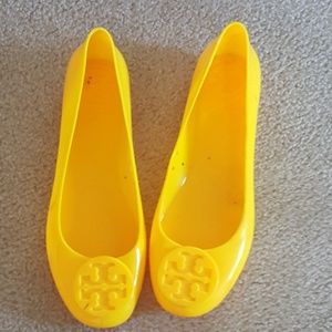Tory Burch yellow jellys